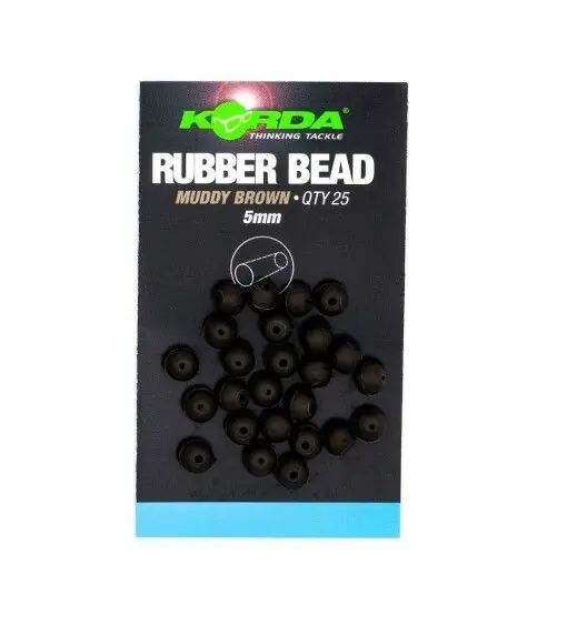Korda Rubber Bead Brown 5mm Gratis Retour