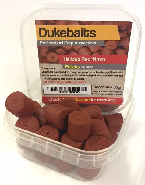 Dukebaits Pellets Pre-Drilled 14mm Red Beste Prijs