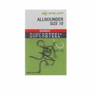 Express Levering Korum Allrounder Barbed Supersteel 10