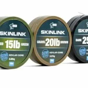 Superprijs Nash Skinlink Semi-Stiff 15lb Gravel