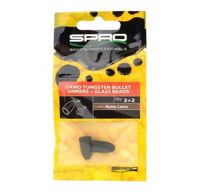 Spro Camo Tungsten Bullet Sinkers Matte Camo 7gr Bestel Nu