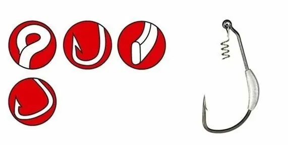 Gamakatsu Worm EWG Weighted Spring Lock Hooks Size 5/0 Snelle Levering