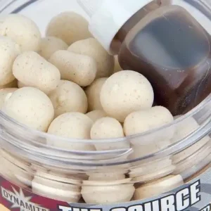 Snelle Levering Dynamite Baits The Source Fluoro Pop-Up + Dumbells 15mm