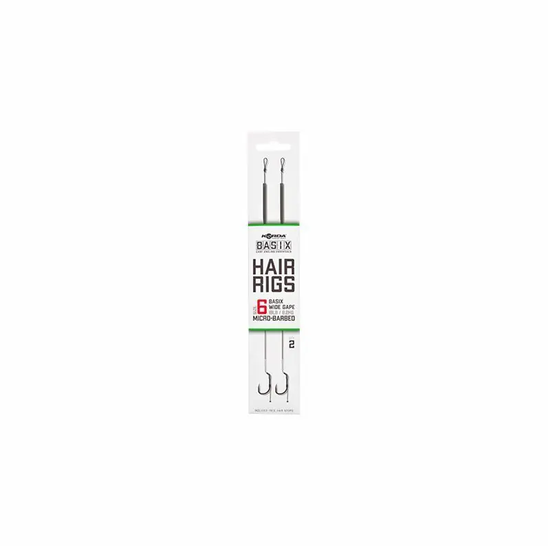 Aanbieding Korda Basix Hair Rigs Wide Gape 6 18lb