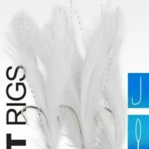 Must-Have Spro 32 Salt Rig White Feathers Silver 2/0 6 Hooks