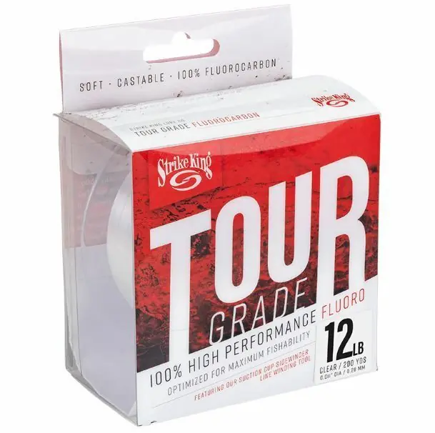 Alleen Vandaag Strike King Tour Grade Fluorocarbon 0.30mm 12lb 200yds/182,88m