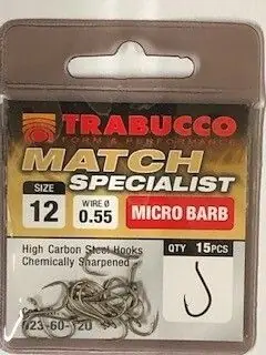 Aanbieding Trabucco Match Specialist - Micro Barb Nr 12 - 15Pcs