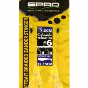 Aanbieding Spro Braided Zander Stinger 7,5cm 6