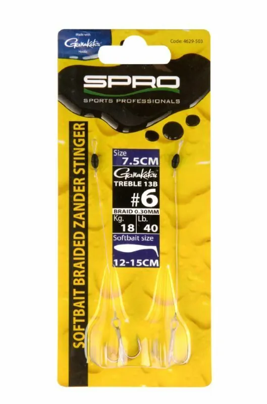 Aanbieding Spro Braided Zander Stinger 7,5cm 6