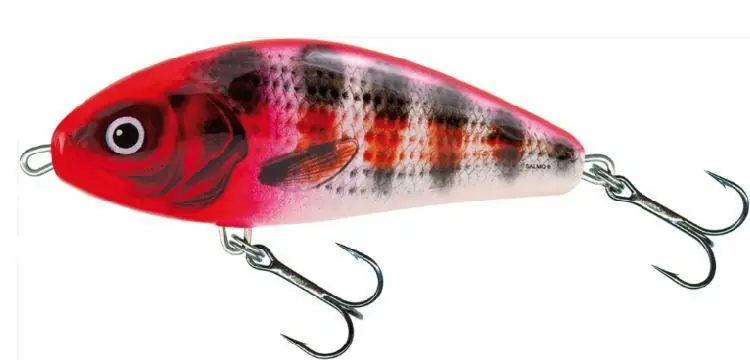 Dagaanbieding Salmo Fatso 10cm Floating Holo Red Head Striper