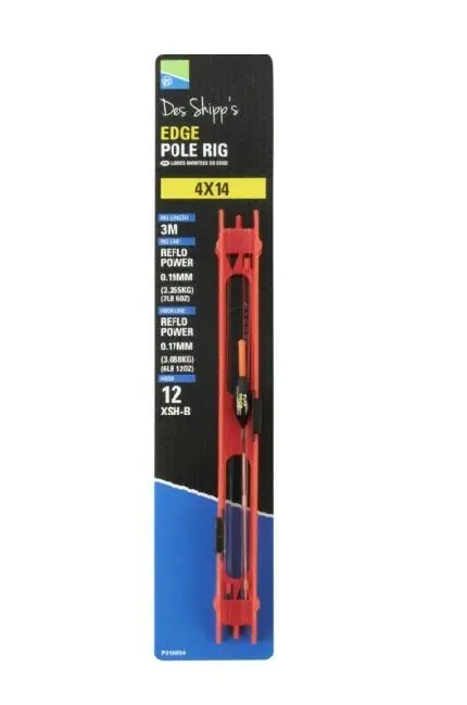 Hoge Kwaliteit Preston Des Ship Edge Pole Rig 4x14 12 XSH-B