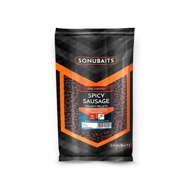 Sonubaits Spicy Sausage Halibut Pellets 6mm Premium