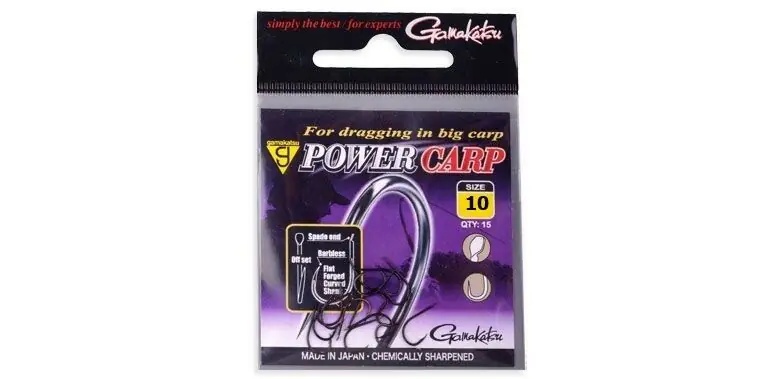 Direct Beschikbaar Gamakatsu power carp 10 barbless