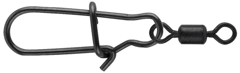 Koop Online Spro Matte Black Easy Snap + Rolling Swivel 2+6