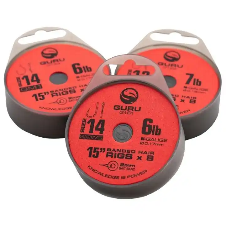 Guru Bait Band Rig QM1 15" Size12 0.22mm Uitverkoop