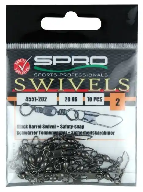 Spro Barrel Swivel + Snap Size 14 Veilige Betaling