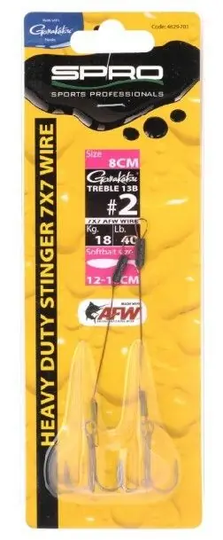 Must-Have Spro HD Stinger 8Cm 2 7X7 AFW 40Lbs 18Kg