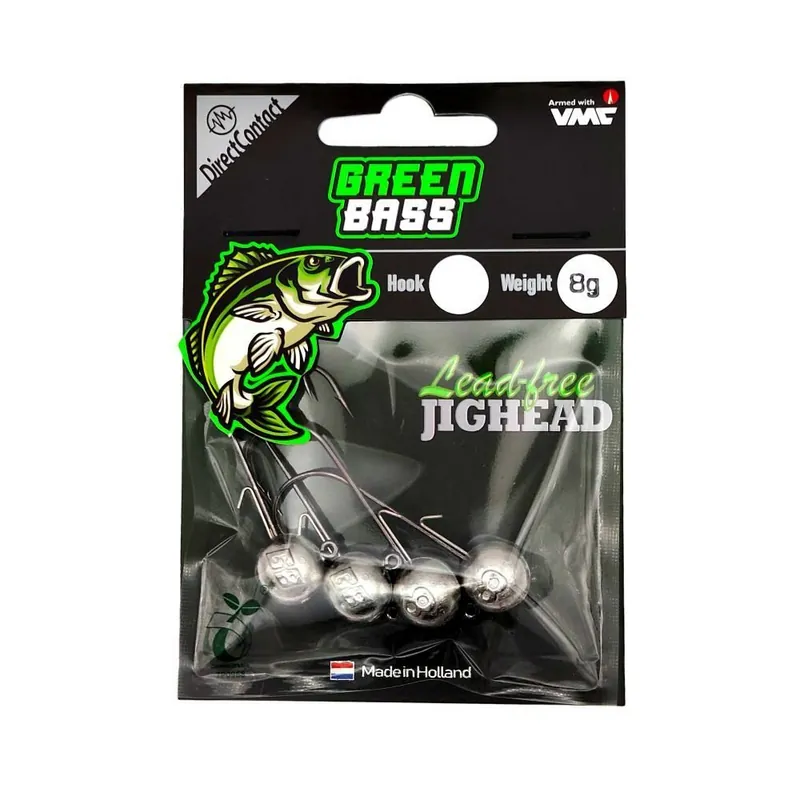 Green Bass Fishing Jighead 4/0 8gr 4st Meest Verkocht