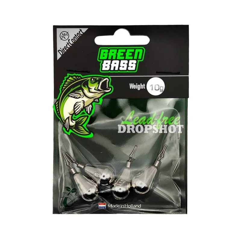Green Bass Fishing Dropshot 10 gram 4st Veilige Betaling