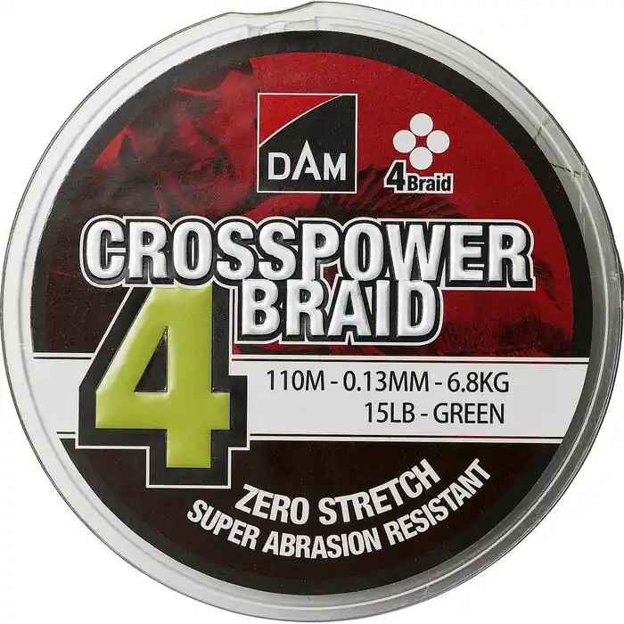 Dam Crosspower 4 Braid Green 300m 0.17mm Beste Prijs