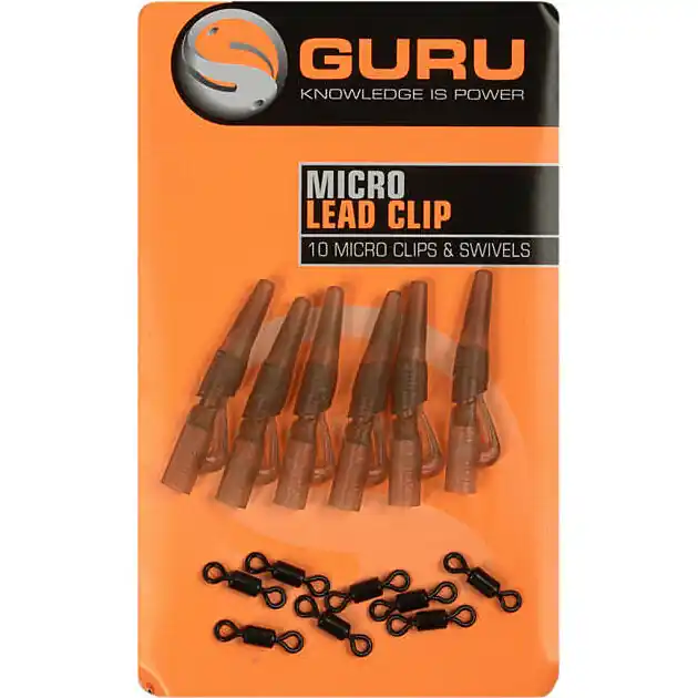 Betaalbaar Guru Micro Lead Clip, Swivels & Tail Rubbers