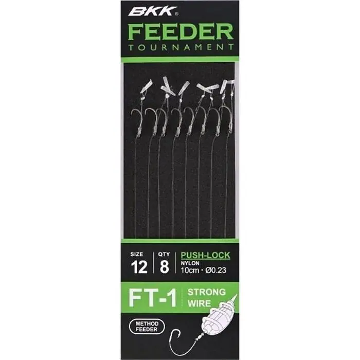 Must-Have BKK Feeder Tournament FT-1 push-lock Rigs #10 - Voorradig