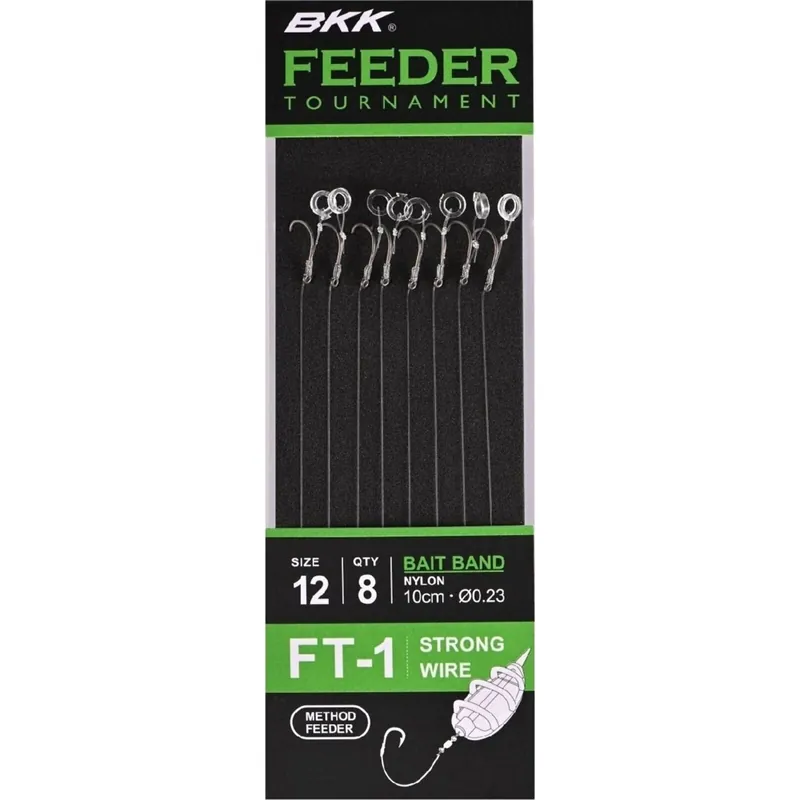 BKK Feeder Tournament FT-1 Bait Band Rigs Braid 10cm #10 - Voorradig Bestel Nu