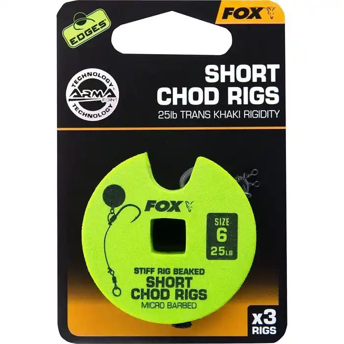Veilige Betaling Fox Edge Short stiff Chod Rig H04 30lb - Voorradig