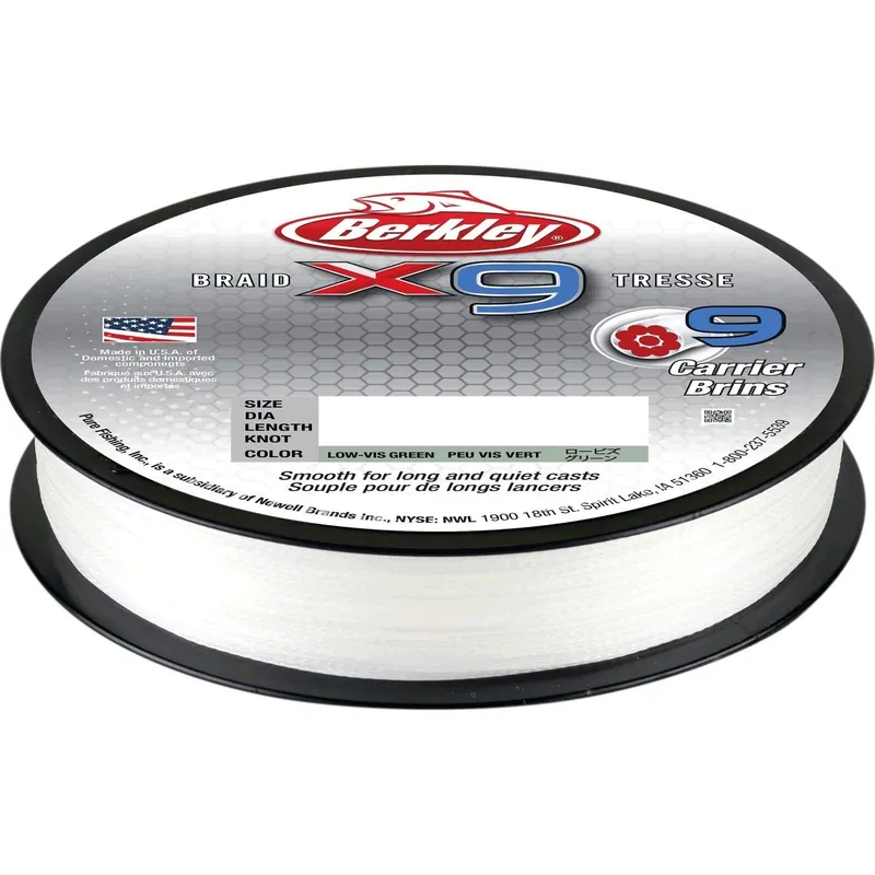 Berkley X9 Braid Crystal 150m 0.10mm - Voorradig Fabrieksprijs