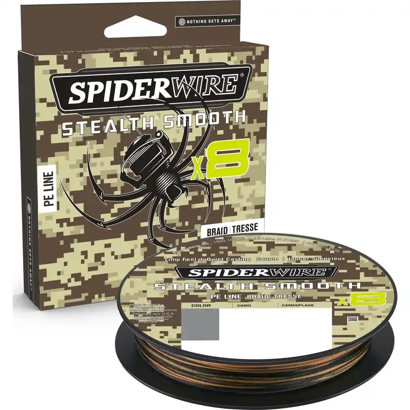 Korting Spiderwire Stealth Smooth 8 Camo 150m 0.11mm - Voorradig