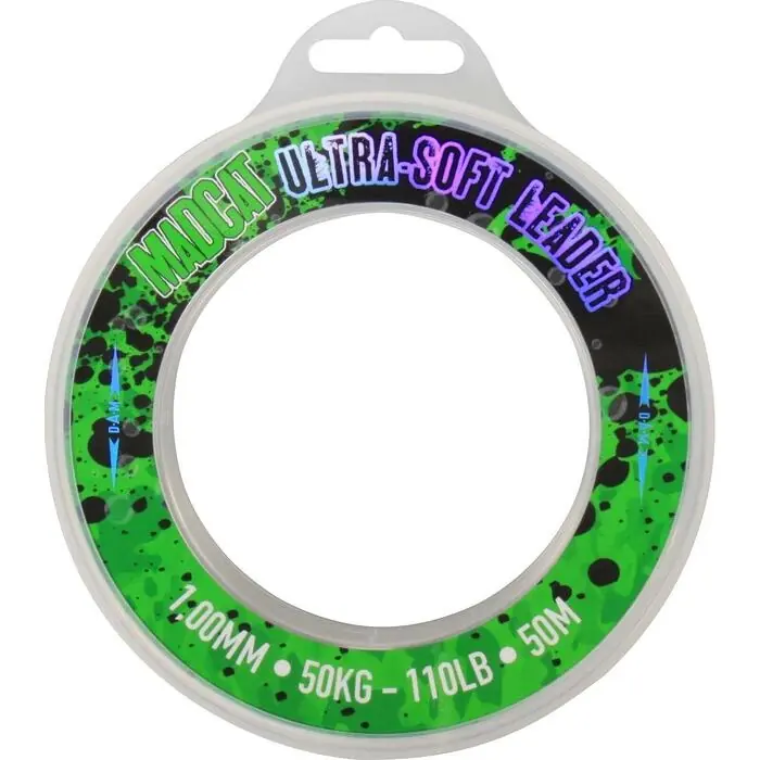 Madcat Ultra Soft Leader Mono 1.30mm 50m 75kg Gecertificeerd