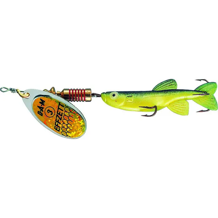 Effzett Minnow Spinner 13gr Silver/Black - Voorradig Betrouwbaar