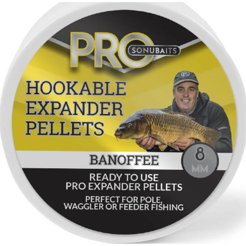 Sonubaits Pro Hookable Expander Pellets Banoffee 6mm - Voorradig Lage Kosten