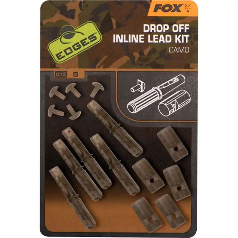 Fox Edges Camo Inline Lead Drop Off Kits x 5 Bestseller