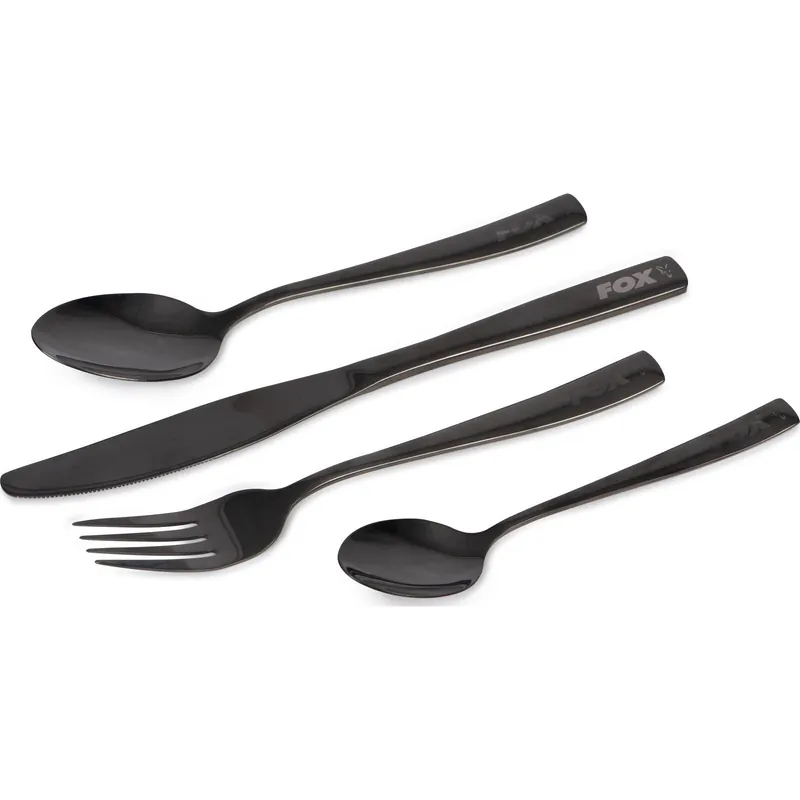Tijdelijk Beschikbaar Fox Cookware Black Stainless Cutlery Set