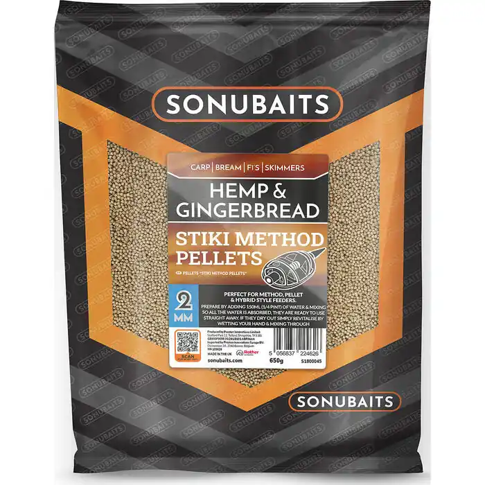 Op = Op Sonubaits Stiki Pellets Hemp & Gingerbread 2mm 650gr