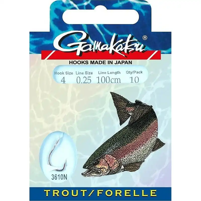 Exclusieve Aanbieding Gamakatsu BKD LS-3610N Forel Onderlijn 100cm H10 0.18mm - Voorradig