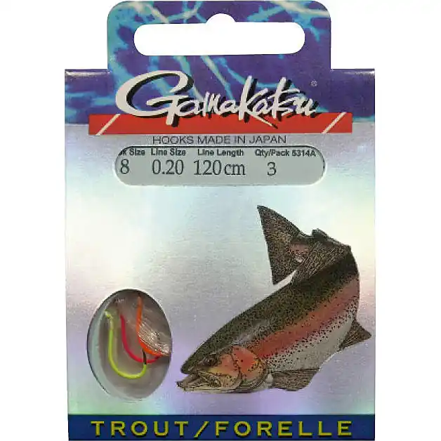 Gamakatsu BKD-5314A Trout Spiral H6 0.22mm - Voorradig Tijdelijk Beschikbaar
