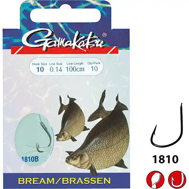 Gamakatsu Bream Feeder BKS-1810B 75cm H10 0.14mm - Voorradig Gereduceerde Prijs