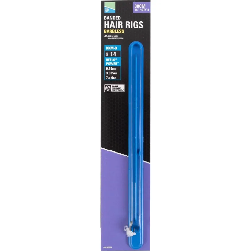 Preston KKM-B Mag Store Banded Hair Rigs 10cm H12 - Voorradig Uitverkoop