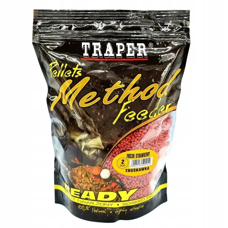 Traper Method Feeder Pellet Ready Fresh Strawberry Direct Verzonden