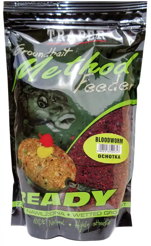 Populair Traper Method Feeder Ready Groundbait Bloodworm 750gr