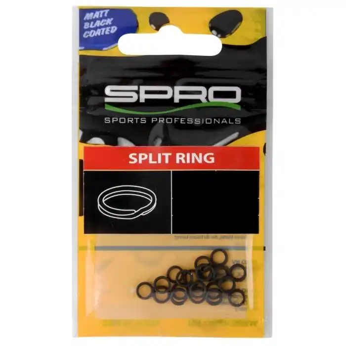 SPRO Mat Black Splitring - 10mm - 25kg Korting