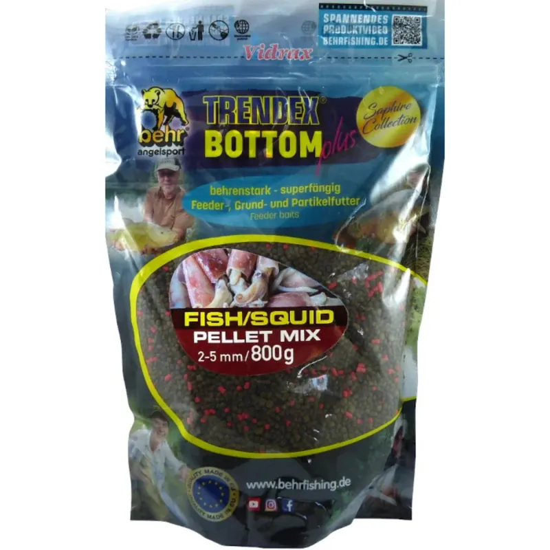 Behr Trendex Bottom Plus Pellet Mix 2-5mm Fish/Squid Speciale Aanbieding