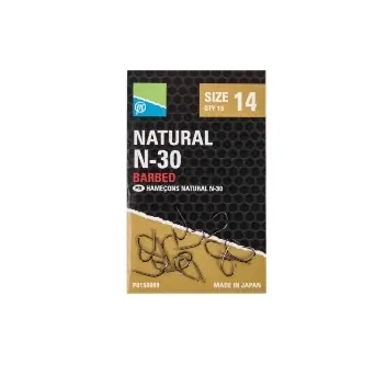 Meest Verkocht Preston Natural N-30 Haak Barbed
