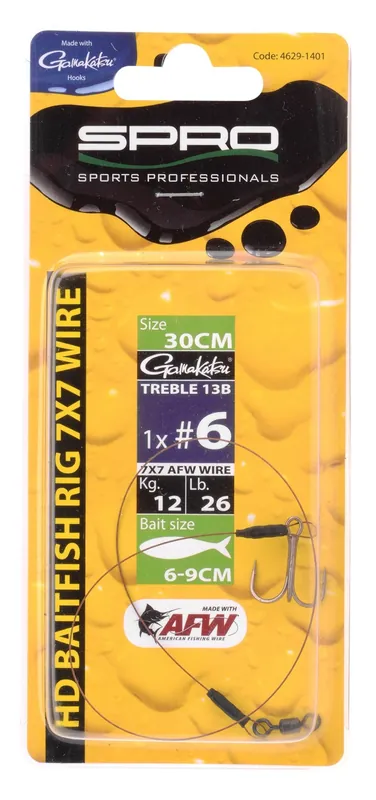 Snelle Levering SPRO Heavy Duty Baitfish Rig 1 Dreg