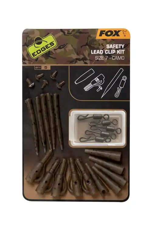 Alleen Vandaag Fox EDGES Safety Lid Clip Kit Maat 7 Camo