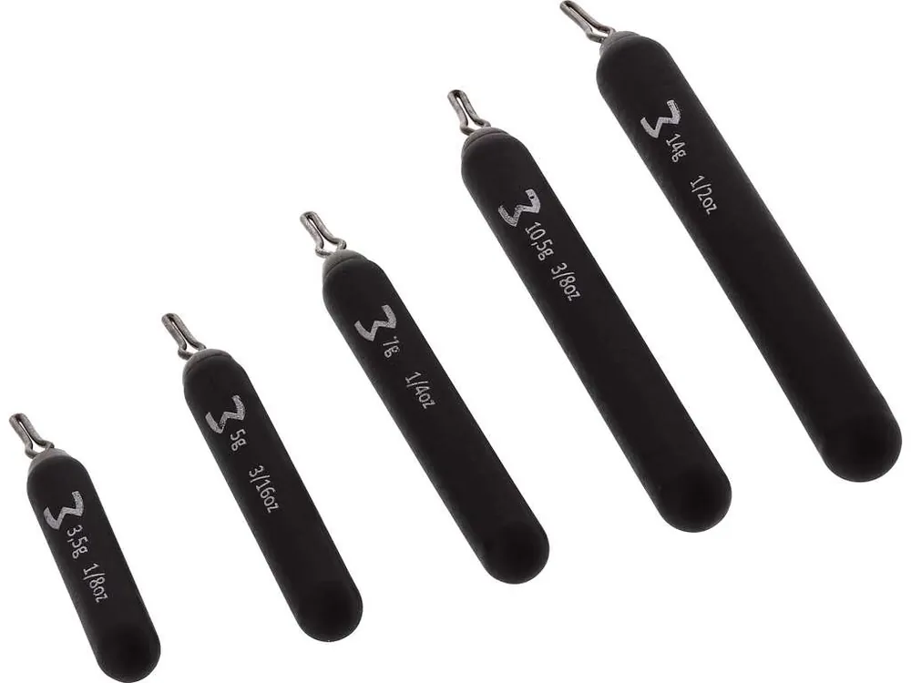 Westin Add-It Tungsten Dropshot Weights Mat Zwart Betrouwbaar