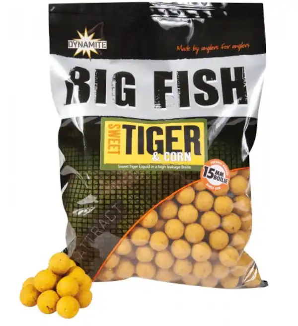 Actieprijs Dynamite Baits Big Fish Sweet Tiger & Corn Boilies
