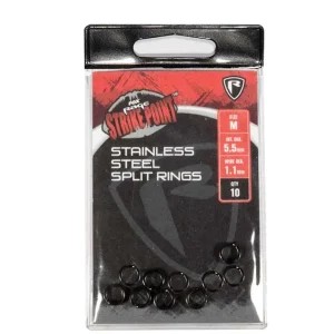 Fox Rage Strike Point Stainless Steel Split Ring Beperkte Voorraad